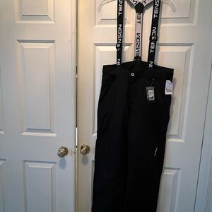 Black Women’s Pants with Suspenders